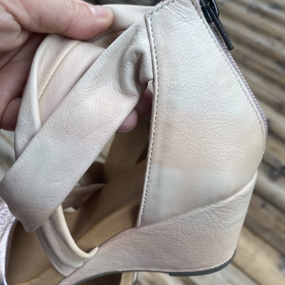 Bueno Women's Iona Metallic Pale Pink Leather W/Rose Metallic Size 37 - Picture 14 of 14